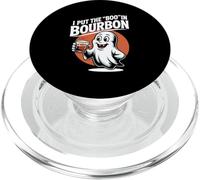 I Put The Boo In Bourbon Lovers Funny Halloween Ghost Booze PopSockets PopGrip pour MagSafe