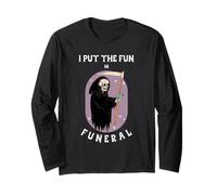 I Put The Fun in Fun-ERAL (déclaration d'humour Noir et Graphique) Manche Longue