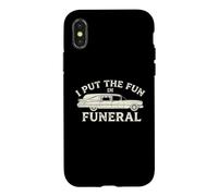 I Put The Fun in Funeral- Dire drôle Effrayant Dead Halloween Coque pour iPhone X/XS