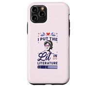 I Put The LIT in Literature Jane Austen Lunettes de Soleil Meme Coque pour iPhone 11 Pro