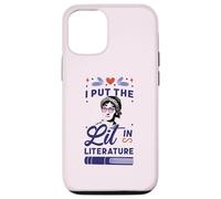 I Put The LIT in Literature Jane Austen Lunettes de Soleil Meme Coque pour iPhone 12/12 Pro