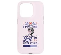 I Put The LIT in Literature Jane Austen Lunettes de Soleil Meme Coque pour iPhone 15 Pro