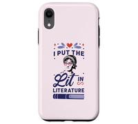 I Put The LIT in Literature Jane Austen Lunettes de Soleil Meme Coque pour iPhone XR