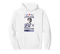 I Put The LIT in Literature Jane Austen Lunettes de Soleil Meme Sweat à Capuche
