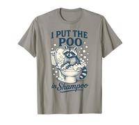 I Put The Poo in Shampoo Raccoon Humour Meme T-Shirt