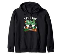 I Put The She in Shenanigans St Patrick Day Sweat à Capuche