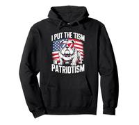 I Put The Tism in Patriotism English Bulldog Sweat à Capuche
