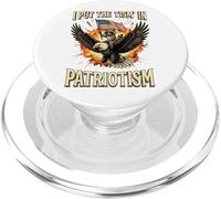 I Put The 'tism in Patriotism Raton Laveur PopSockets PopGrip pour MagSafe