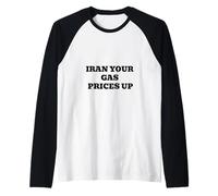 I Ran Out of Gas Money Funny Inflation Humour Citation Manche Raglan