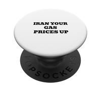 I Ran Out of Gas Money Funny Inflation Humour Citation PopSockets PopGrip Adhésif