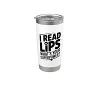 I read Lips Quel est ton super pouvoir Gobelet isotherme en acier inoxydable double paroi