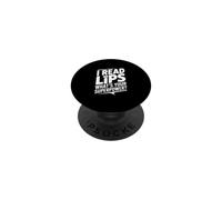 I Read Lips Quel est Ton Super Pouvoir PopSockets PopGrip Adhésif