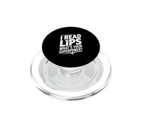 I Read Lips Quel est Ton Super Pouvoir PopSockets PopGrip pour MagSafe