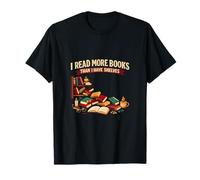 I Read More Books Than I Have Shelf Art Book Lover Art T-Shirt
