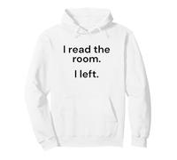 I Read The Room I Left Funny Introverti Sweat à Capuche