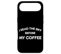 I Read The Sky Before My Coffee Funny Saying Meteorological Coque pour iPhone Air