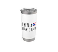 I Really Love Porto Rico Gobelet isotherme en acier inoxydable double paroi