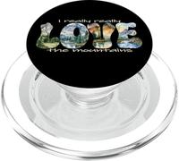 I Really Love The Mountains Climbing Nature Randonneur Outdoor PopSockets PopGrip pour MagSafe