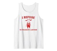 I Refuse to Tolerate Lactose Rétro Drôle Vache Vintage Débardeur