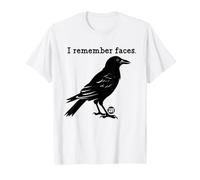 I Remember Faces Funny Crow T-Shirt