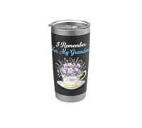I Remember For My Grandma Alzheimer's Awareness Violet Gobelet isotherme en acier inoxydable double paroi