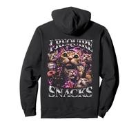 I Require Snacks Crazy Cats Bootleg Drôle Sweat à Capuche