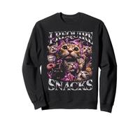 I Require Snacks Crazy Cats Bootleg Drôle Sweatshirt