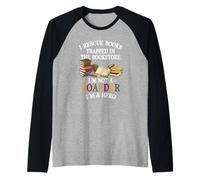 I Rescue Book Trapped in The Bookstore I'm Not A Hoarder Manche Raglan