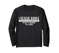 I Rescue Books Trapped in The Bookstore - Bookworm Bookish Manche Longue