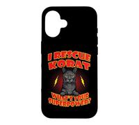 I Rescue Korat Cat What's Your Superpower Funny Cats Lover Coque pour iPhone 16