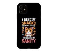 I Rescue Snacks from The Counter She Rescues My Sanity Coque pour iPhone 11