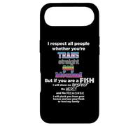 I Respect All People Whether You're Trans Straight Gay LGBTQ Coque pour iPhone Air
