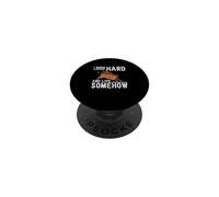 I Ride Hard and Live Somewhere Funny Rodeo Cowboy A Bull Rider PopSockets PopGrip Adhésif