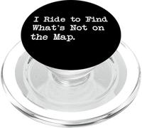 I Ride to Find What's Not on the Map Citation Sarcastique Cyclisme PopSockets PopGrip pour MagSafe