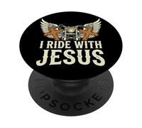 I Ride with Jesus PopSockets PopGrip Adhésif