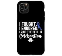 I Ring The Bell in Celebration Ruban Bleu Cancer du côlon Coque pour iPhone 11 Pro Max