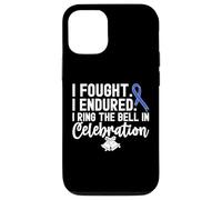 I Ring The Bell in Celebration Ruban Bleu Cancer du côlon Coque pour iPhone 12/12 Pro