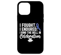 I Ring The Bell in Celebration Ruban Bleu Cancer du côlon Coque pour iPhone 12 Mini