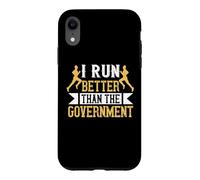 I Run Better Than The Government Runner Life Jogging Coque pour iPhone XR