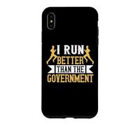 I Run Better Than The Government Runner Life Jogging Coque pour iPhone XS Max