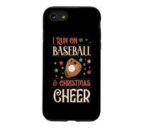 I Run on Baseball and Christmas Cheer Matching X-Mas Squad Coque pour iPhone SE (2020) / 7/8