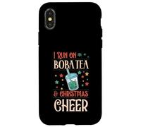 I Run on Boba Tea and Christmas Cheer Assorti X-Mas Squad Coque pour iPhone X/XS