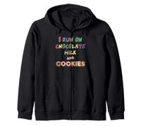 I Run on Chocolate Milk and Cookies Vêtements pour Enfant Sweat à Capuche