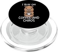 I Run on Coffee and Chaos PopSockets PopGrip pour MagSafe