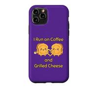 I Run on Coffee and Grilled Cheese Amateur de Nourriture grillée Coque pour iPhone 11 Pro