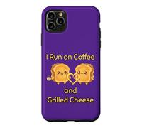 I Run on Coffee and Grilled Cheese Amateur de Nourriture grillée Coque pour iPhone 11 Pro Max