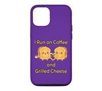 I Run on Coffee and Grilled Cheese Amateur de Nourriture grillée Coque pour iPhone 12/12 Pro