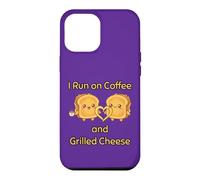 I Run on Coffee and Grilled Cheese Amateur de Nourriture grillée Coque pour iPhone 12 Pro Max