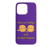 I Run on Coffee and Grilled Cheese Amateur de Nourriture grillée Coque pour iPhone 15 Pro Max