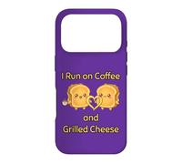 I Run on Coffee and Grilled Cheese Amateur de Nourriture grillée Coque pour iPhone 17 Pro
